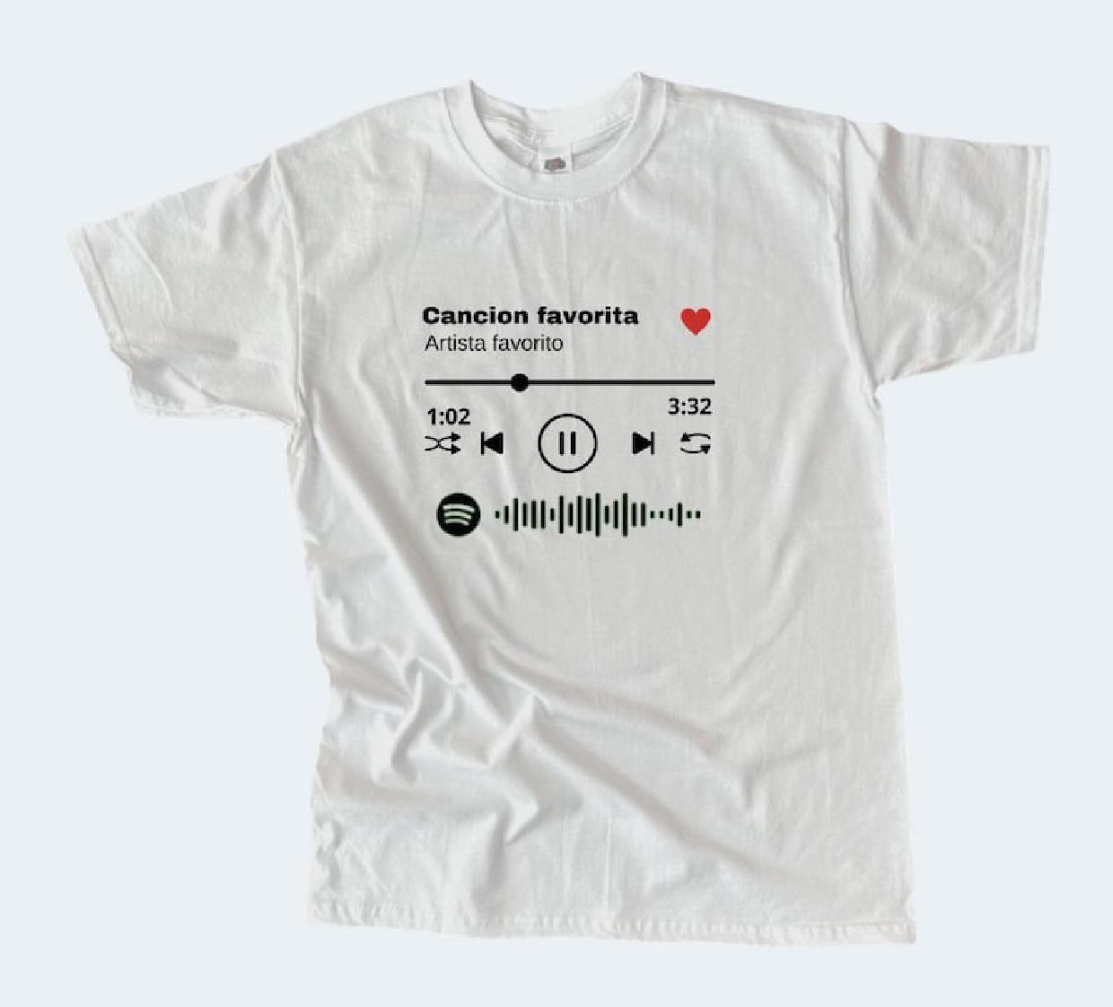 T-shirt  con Spotify Code